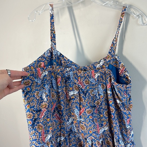 NWT Knox Rose Off The Coast Floral Tiered Boho Midi Sundress Size Large - Picture 14 of 16